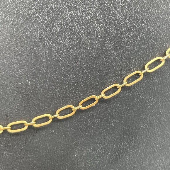 Pave Rhinestone Key Pendant Chain Necklace Gold Tone Casual College School - Picture 5 of 6